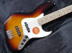 SQUIER BY FENDER AFFINITY JAZZ BASS MAPLE FINGERBOARD WHITE PICKGUARD 3-COLOR