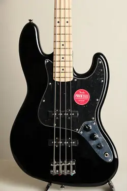 SQUIER BY FENDER AFFINITY SERIES JAZZ BASS MN BLACK ELECTRIC BASS