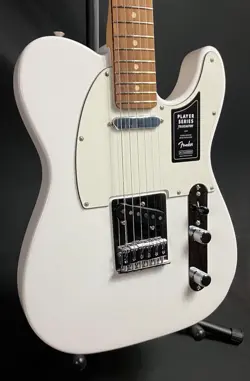 FENDER PLAYER TELECASTER ELECTRIC GUITAR POLAR WHITE FINISH