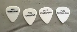 4 - THE WHO PETE TOWNSHEND CONCERT TOUR FENDER GUITAR PICK RARE