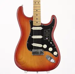USED FENDER USA / AMERICAN ULTRA LUXE STRATOCASTER PLASMA RED BURST 2021 GUITAR
