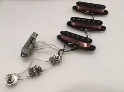 1990S VINTAGE FENDER JAPAN MIJ STRAT PICKUP SET RELIC WIRING HARNESS GUITAR POTS