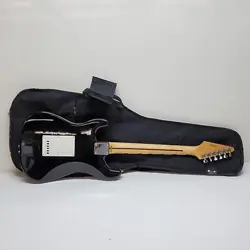FENDER STARCASTER BLACK ELECTRIC GUITAR WITH GIG BAG