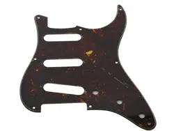 * NEW DARK BROWN TORTOISE STRATOCASTER PICKGUARD FOR FENDER VINTAGE STRAT 8 HOLE