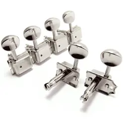 NEW GOTOH SD91-05M 6-IN-LINE VINTAGE STYLE TUNERS FOR FENDER STRAT TELE - NICKEL
