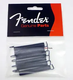 GENUINE FENDER BLACK TREMOLO BRIDGE TENSION SPRINGS SET - PACKAGE OF 6