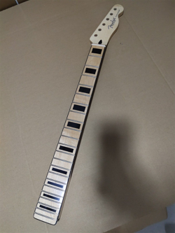 22 FRET TELE ELECTRIC GUITAR NECK PART  MAPLE FOR DIY FENDER REPLACE REAL INLAY