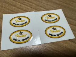 4LOGOS FENDER SPECIAL EDITION TELE START GUITAR HEADSTOCK RAISED DECALS STICKERS