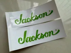 2PCS FENDER JACKSON GUITAR HEADSTOCK VINYL UV TRANSFER WATERPROOF STICKER DECALS
