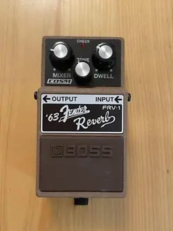 BOSS FRV-1 '63 FENDER REVERB EFFECTOR GUITAR EFFECT PEDAL WITH ORIGINAL BOX