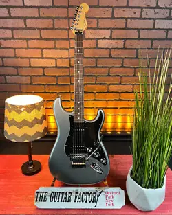 FENDER BLACKTOP STRATOCASTER HH FLOYD ROSE 2012 - TITANIUM SILVER - W/HARD CASE