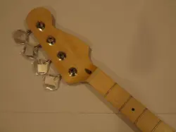 ALL PARTS MAPLE NECK FOR VINTAGE FENDER JAZZ  BASS JMO FINISHED TUNERS