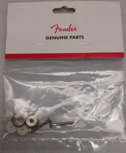 NEW GENUINE FENDER VINTAGE STYLE STRAP BUTTONS, NICKEL, 099-4915-000