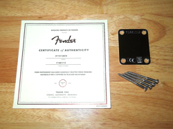 FENDER 2018 USA CHROME AMERICAN ORIGINAL FOUR BOLT STRATOCASTER NECK PLATE