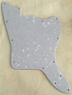 FOR FENDER JAPAN JAZZMASTER BLANK STYLE GUITAR PICKGUARD 4 PLY WHITE PEARL