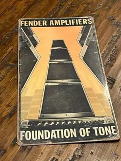 FENDER VINTAGE METAL SIGN