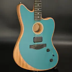 FENDER / AMERICAN ACOUSTASONIC JAZZMASTER OCEAN TURQUOISE S/N US228415A GUITAR