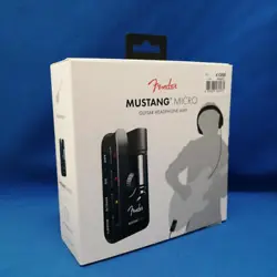 FENDER MUSTANG MICRO HEADPHONE AMPLIFIER PERSONAL GUITAR AMP BLACK FROM JAPAN