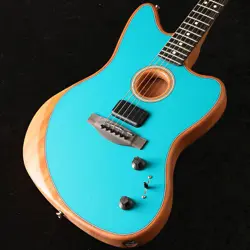 FENDER / AMERICAN ACOUSTASONIC JAZZMASTER OCEAN TURQUOISE S/N US233161A GUITAR