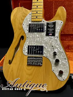 FENDER AMERICAN VINTAGE  1972 TELECASTER THINLINE AGED NATURAL  ASH W A CUNIFE