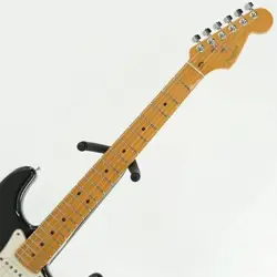 FENDER USED AMERICAN STANDARD STRATOCASTER BLACK/MAPLE 1998 SN. N8359376