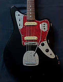 FENDER JAPAN JG66 BLK JAGUAR (1990S)