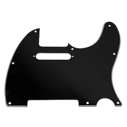 8 HOLE TELE GUITAR PICKGUARD SCRATCH PLATE COMPATIBLE WITH USA/MEXICAN FENDER...