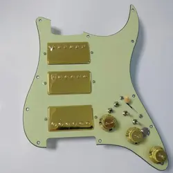 GUITAR PREWIRED LOADED PICKGUARD WITH HUMBUCKER PICKUPS FOR FENDER STRAT GUITAR
