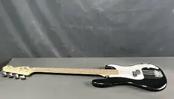 FENDER SQUIER PRECISION BASS ELECTRIC GUITAR BLACK USED PLEASE READ