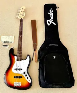 FENDER JAPAN JB-STD JAZZ BASS SUNBURST USED ELECTRIC BASS F/S FROM JAPAN