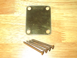 FENDER 1989 USA GOLD AMERICAN VINTAGE 57 MARY KAYE STRATOCASTER NECK PLATE