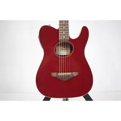 FENDER TELECOUSTIC USED RED W/SOFT CASE