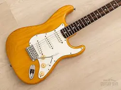 1986 FENDER '72 STRATOCASTER ST72-115 NATURAL ASH, NEAR-MINT, USA PICKUPS & CASE