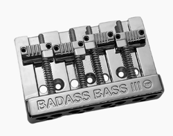CHROME BADASS III ™ BASS BRIDGE FOR STRING THRU FENDER P/JAZZ BASS® BB-3343-010