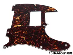 *NEW DARK BROWN TORTOISE HUMBUCKER TELECASTER PICKGUARD FOR USA FENDER TELE 8