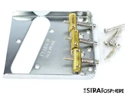 FENDER AMERICAN PERFORMER TELECASTER TELE VINTAGE BRIDGE BRASS, CHROME!