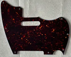 CUSTOM FOR FENDER WARMOTH MJT TELEMASTER JAZZCASTER GUITAR PICKGUARD BROWN