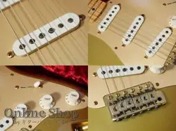 FENDER CUSTOM SHOP USED 2004 50TH ANNIVERSARY 1956 STRATOCASTER RELIC AZTEC GOLD