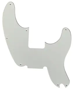 GUITAR PARTS PICKGUARD FOR FENDER TELECASTER PRECISION BASS GUITAR 1-PLY-WHITE