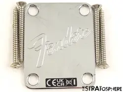 FENDER AMERICAN PERFORMER TIMBER STRATOCASTER STRAT CHROME NECK PLATE AMERICAN