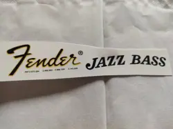 2PCS FENDER JAZZ BASS WATERSLIDE GUITAR HEADSTOCK DECALS