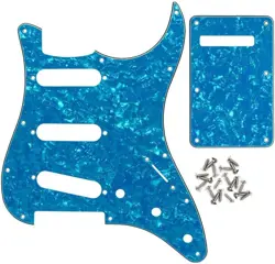 SSS GUITAR PICKGUARD 11 HOLE WITH BACKPLATE FOR FENDER USA/MEXICAN GUITAR