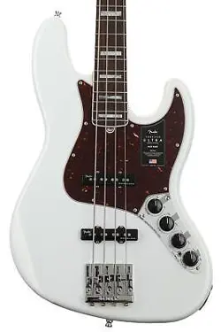 FENDER AMERICAN ULTRA JAZZ BASS - ARCTIC PEARL WITH ROSEWOOD FINGERBOARD