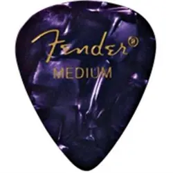 FENDER PURPLE MOTO MEDIUM PICKS, 12-PACK