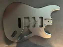 ALDER MATTE HOT ROD BLACK UNIVERSAL GUITAR BODY FITS FENDER CUSTOM SHOP STRAT #2