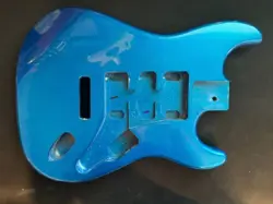 ALDER COBRA BLUE UNIVERSAL ROUTE GUITAR BODY FITS FENDER CUSTOM SHOP STRAT #4