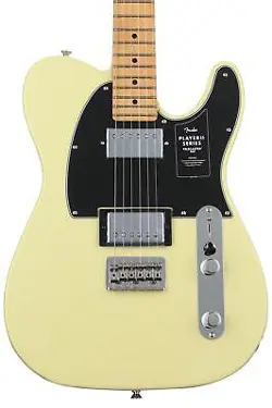 FENDER PLAYER II TELECASTER HH ELECTRIC GUITAR - HIALEAH YELLOW WITH MAPLE