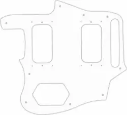 WD CUSTOM PICKGUARD FOR LEFT HAND FENDER KURT COBAIN SIGNATURE SERIES JAGUAR ...