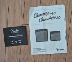 FENDER CHAMPION 20 20-WATT ELECTRIC GUITAR AMPLIFIER - BLACK