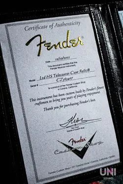 FENDER CUSTOM SHOP B2 LTD HS TELECASTER RELIC AGED CHARCOAL FROST SAFE DELIVERY